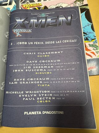 Coleccionable X-men planeta de Agostini 1, 2 y 3