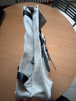 Zaino lavoro beige e nero