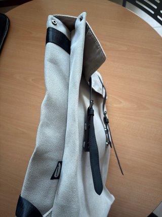 Zaino lavoro beige e nero