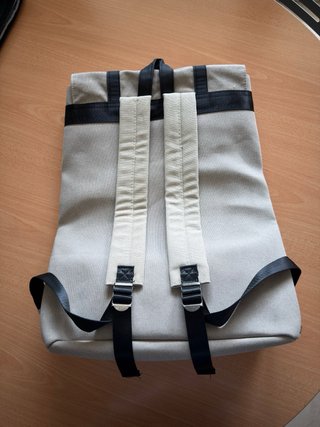 Zaino lavoro beige e nero