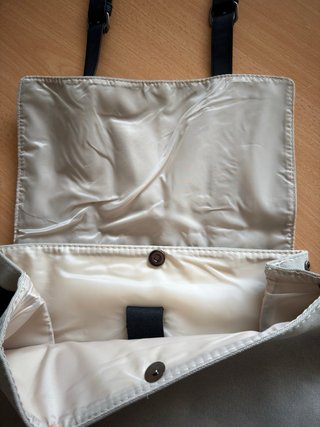 Zaino lavoro beige e nero