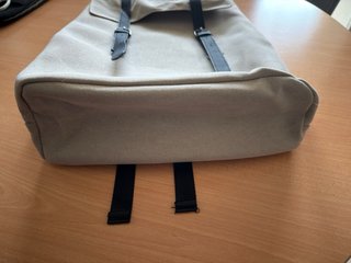 Zaino lavoro beige e nero
