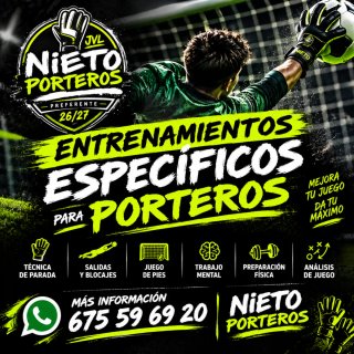 Entrenamientos específicos para porteros