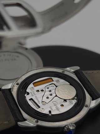 Cartier Ronde Solo 3601 Argento Nero