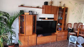 Mueble de salón y TV madera