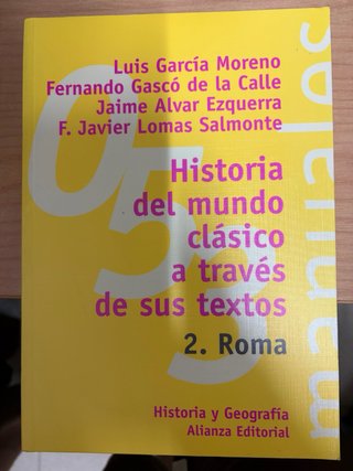 Historia del mundo clásico a través de sus textos