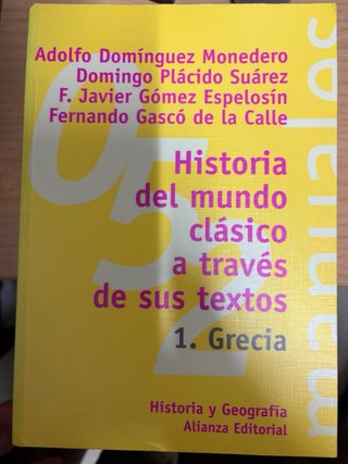 Historia del mundo clásico a través de sus textos