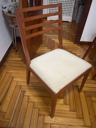 Mesa comedor extensible + sillas madera