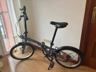 Bicicleta Plegable Oxylane Gris