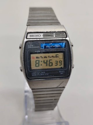 Reloj Seiko Solar A156-5010 Cronógrafo Alarma