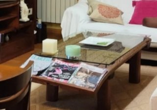 Mesa de centro con trillo