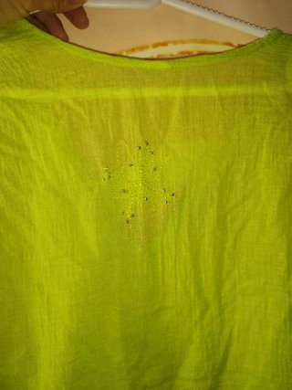 Vestido playero verde talla única