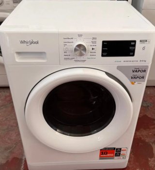 LAVADORA SECADORA WHIRLPOOL DE 8 KILOS EN BLANCO