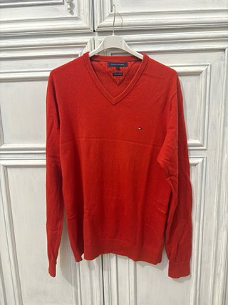 Maglione Tommy Hilfiger Cotone Cashmere Rosso M