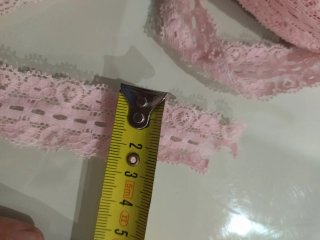 Renda elástica rosa