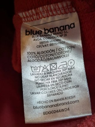 Sudadera BLUE BANANA Talla M