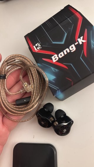 Auriculares KBEAR Bang-K HiFi Negro