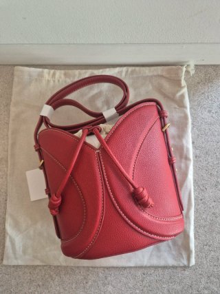 Bolso de hombro Zara rojo