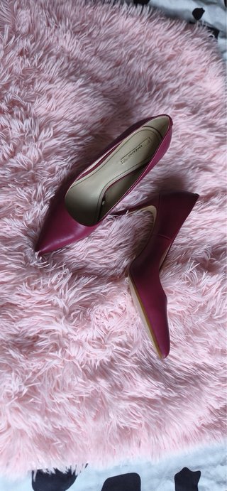Zapatos Salón Zara Basic Talla 41 Fucsia