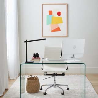 Mesa escritorio cristal Shiny del Corte Ingles