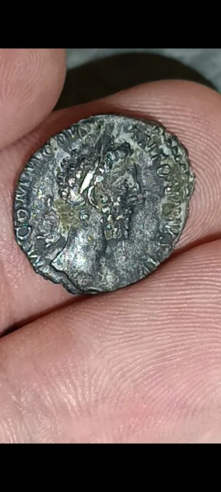 Denario Romano Escaso Cómodo Antonino