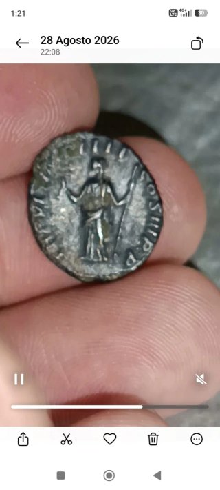 Denario Romano Escaso Cómodo Antonino