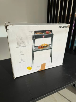 Barbacoa Eléctrica Severin Pie Acero Inox