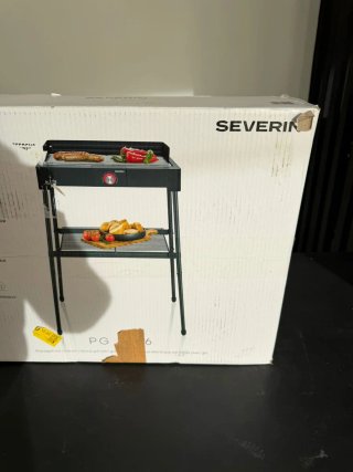 Barbacoa Eléctrica Severin Pie Acero Inox