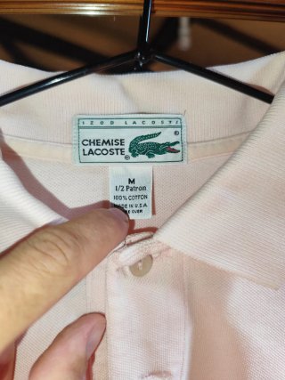Polo Lacoste Vintage Rosa