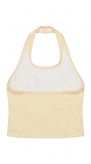Top corto amarillo pastel talla 11-12Y