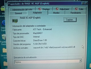 Tarjeta AGP ATI RAGE 2C 4MB (Azul)