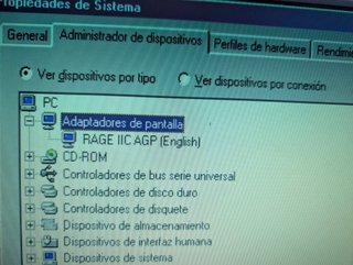 Tarjeta AGP ATI RAGE 2C 4MB (Azul)