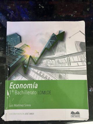 Libro Economia 1° Bachillerato