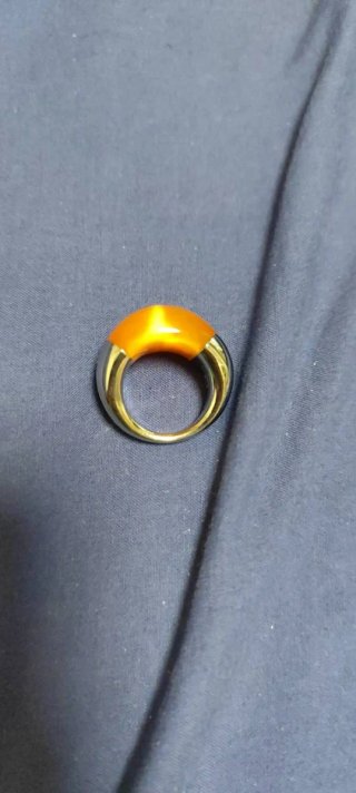 Anillo Calvin Klein Oro y Naranja