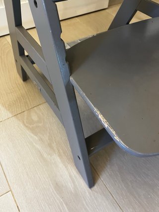 Trona Evolutiva Hauck gris con cojín estampado