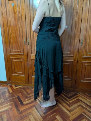 Vestido fiesta vintage negro