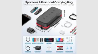 Funda transporte Nintendo Switch 2/OLED/Original