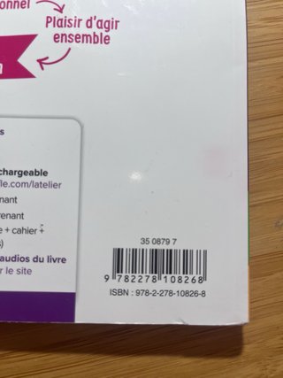 L’atelier libro y cuaderno de francés B1