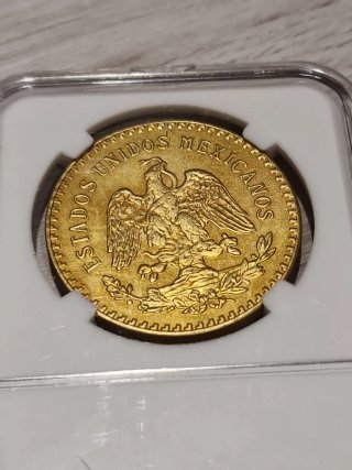 Réplica Moneda 50 Pesos Oro Centenario Estuche