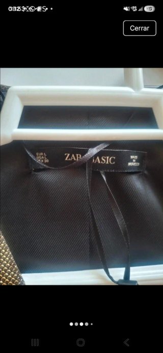 Chaqueta Zara L/40/12 dorada y verde