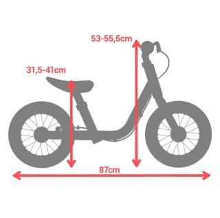Bicicleta sin pedales BTWIN amarilla
