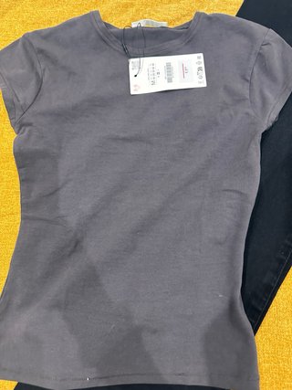 Lote camiseta y pantalón vaquero negro Zara