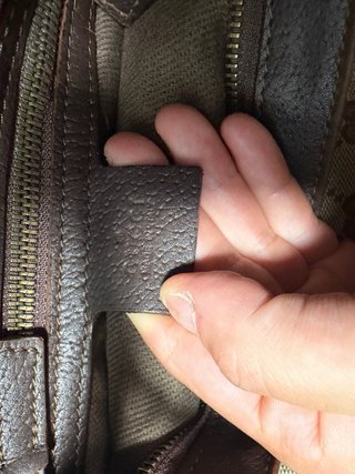 Borsa a tracolla Gucci monogramma marrone