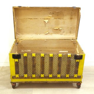 Baúl Madera y Metal Vintage