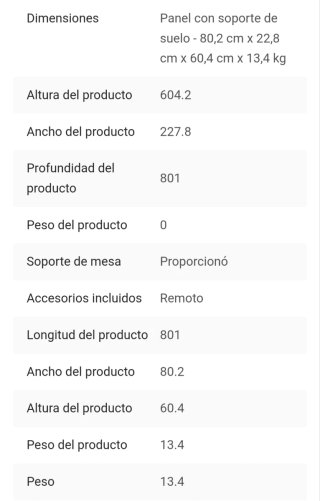 TV LG 32 Negra