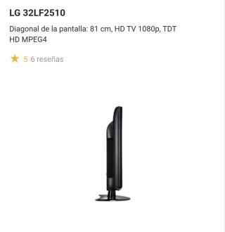 TV LG 32 Negra