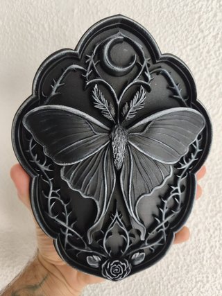Decoração Gótica Mariposa e Lua - Halloween