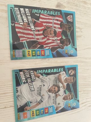 2 Cromos Adrenalyn Imparables + Funda
