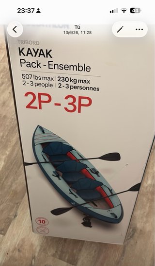 Kayak hinchable Tribord 2/3 personas NUEVO