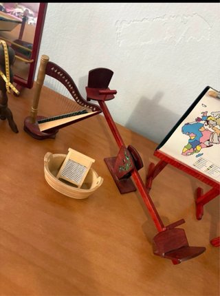 Accessori in legno per bambole